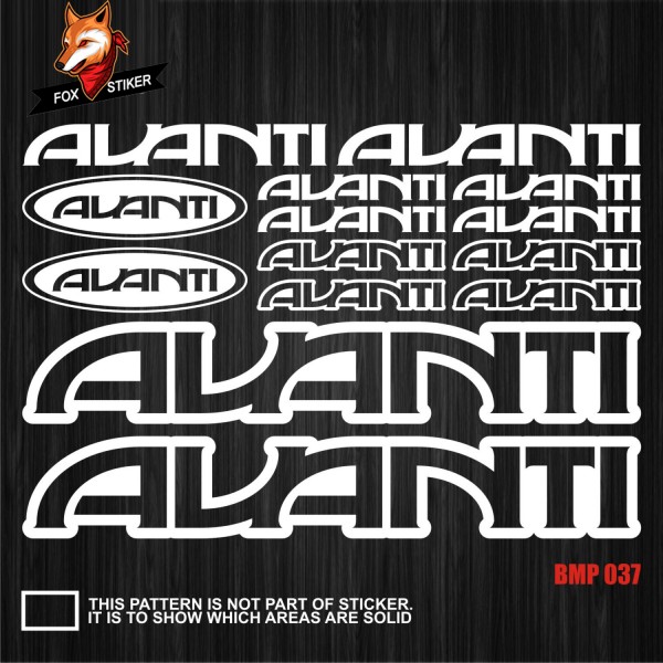 Bicycle Frame Decal Stickers Auanti 01